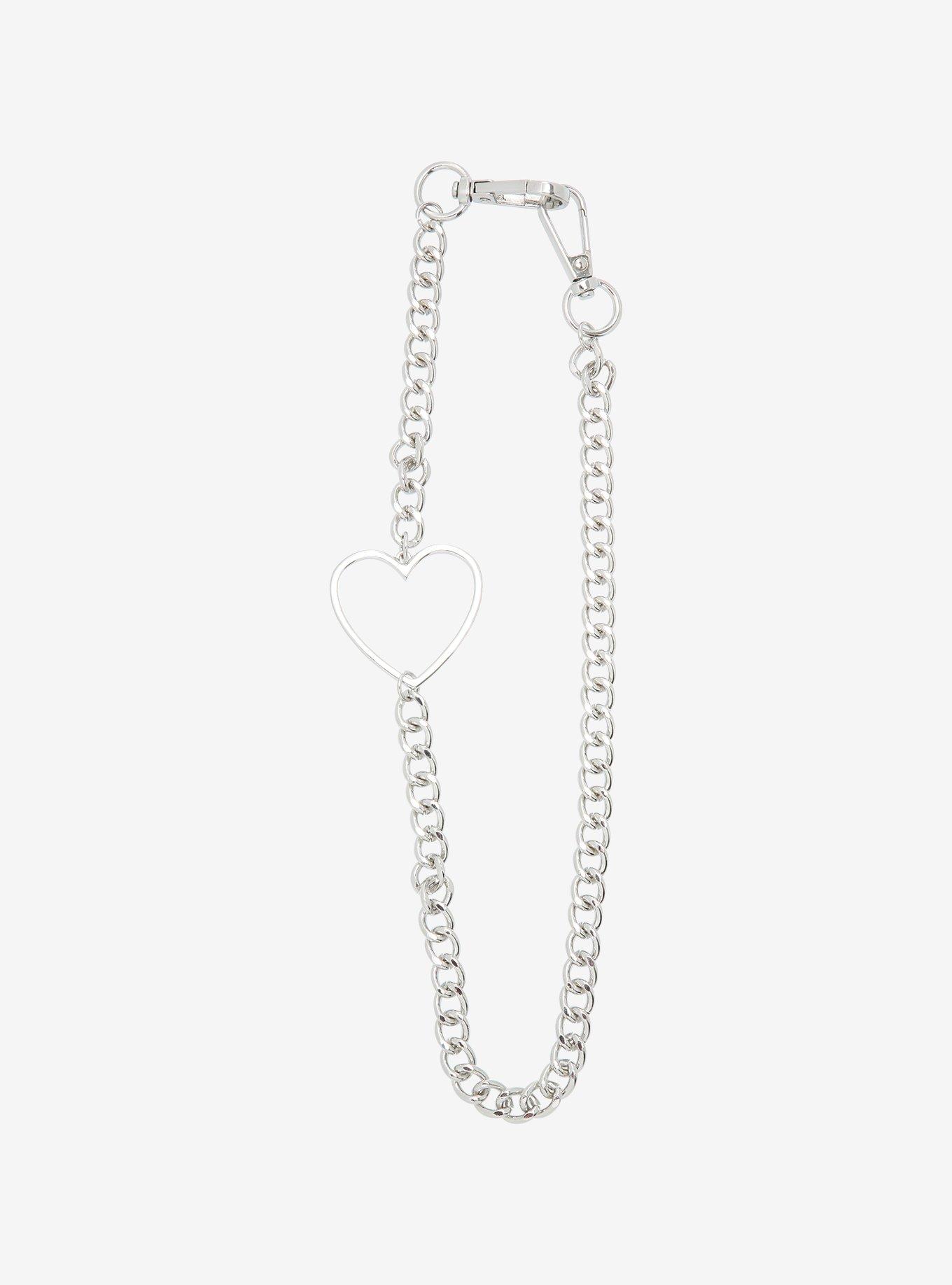 Heart 18 Inch Wallet Chain, , hi-res