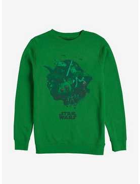 Star Wars Yoda Head Fill Crew Sweatshirt, , hi-res