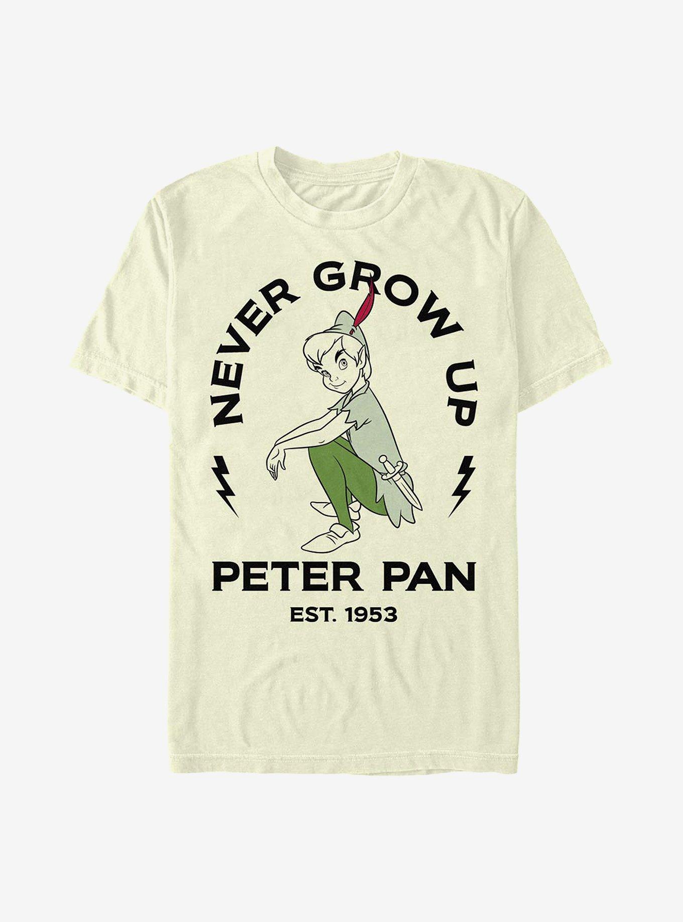 Disney Peter Pan Never Grow Up T-Shirt, NATURAL, hi-res