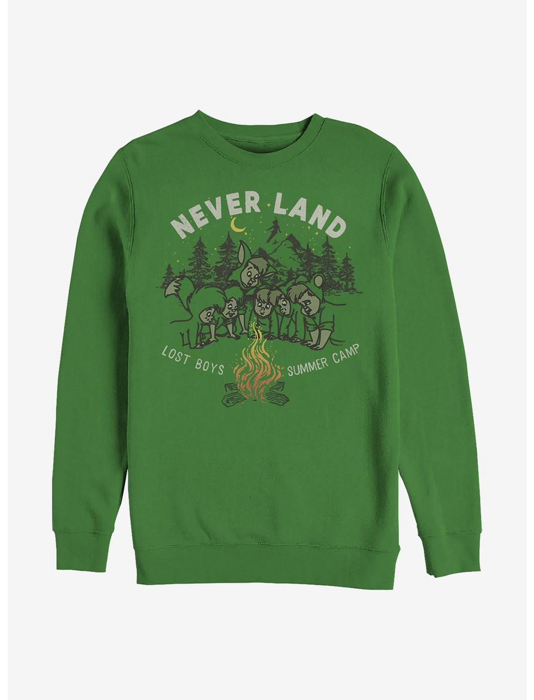 Disney Peter Pan Camp Never Land Crew Sweatshirt, KELLY, hi-res