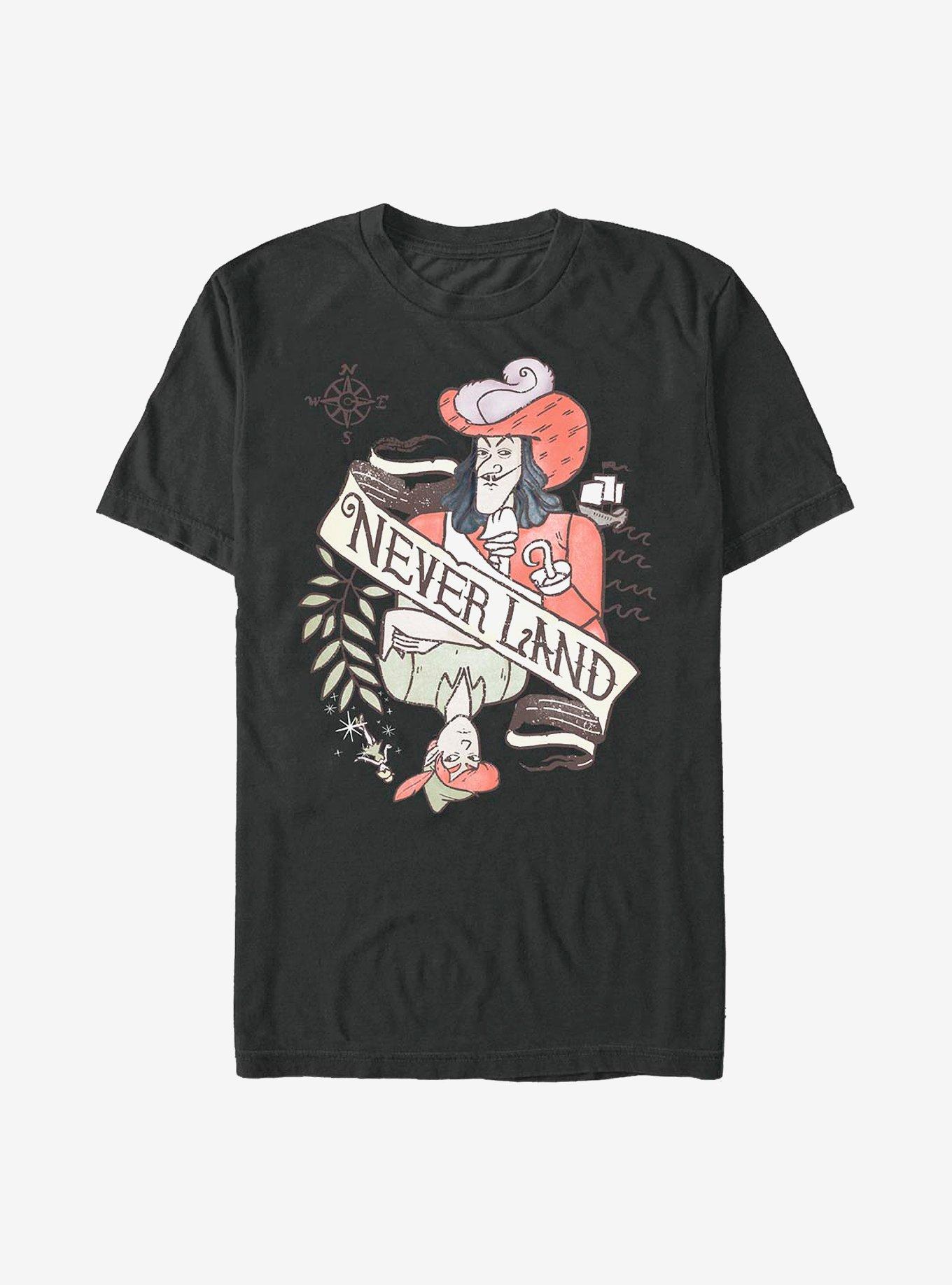 Disney Peter Pan Hook Card T-Shirt, BLACK, hi-res