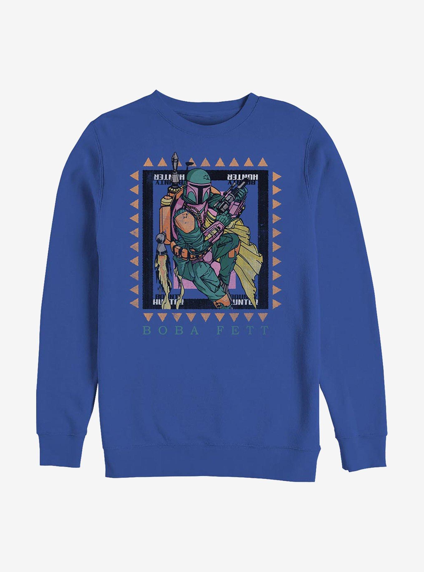 Star Wars Boba Fett Frame Bounty Hunter Crew Sweatshirt, , hi-res