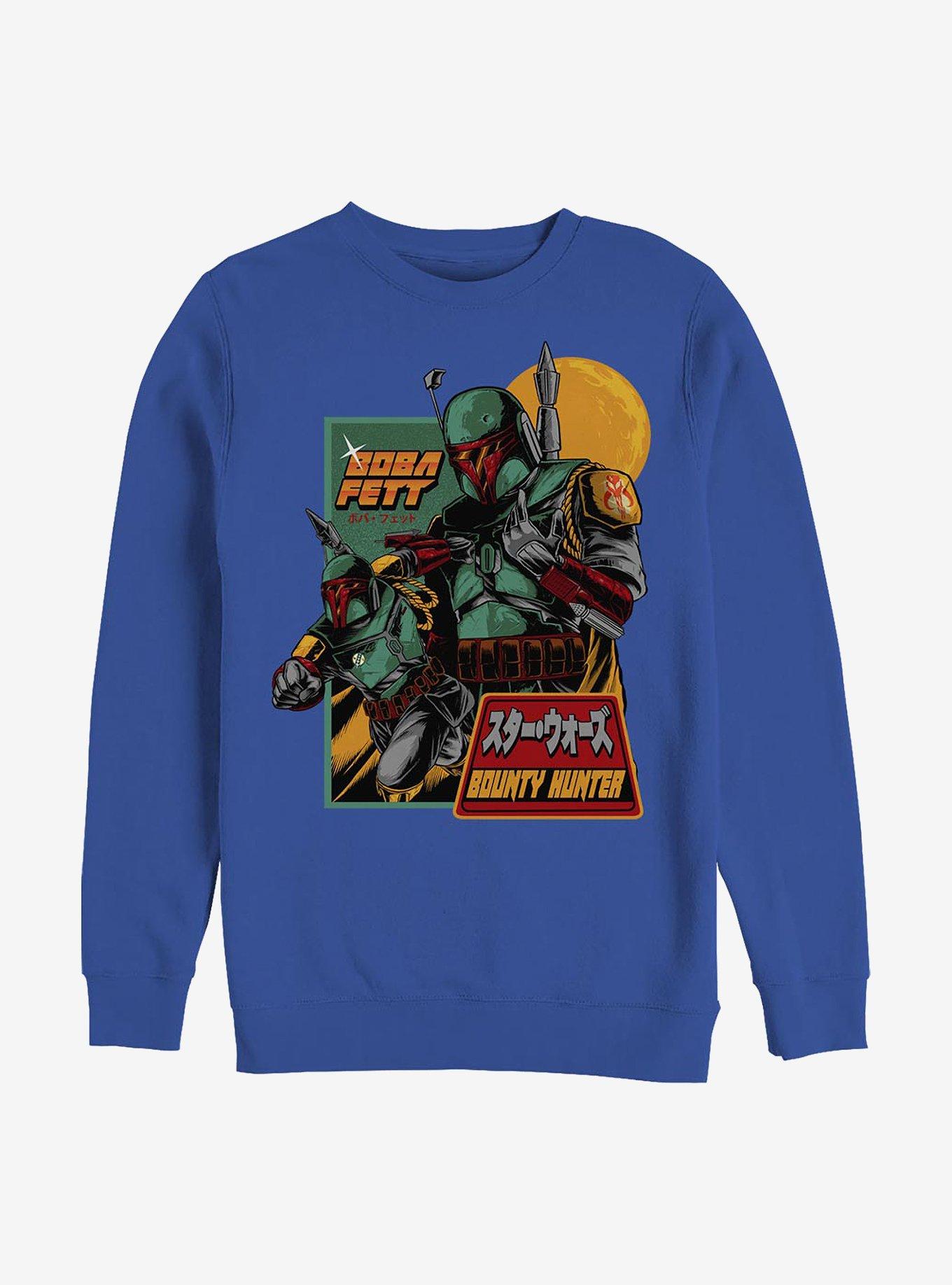 Star Wars Boba Fett Mandalorian Soldier Sweatshirt, ROYAL, hi-res