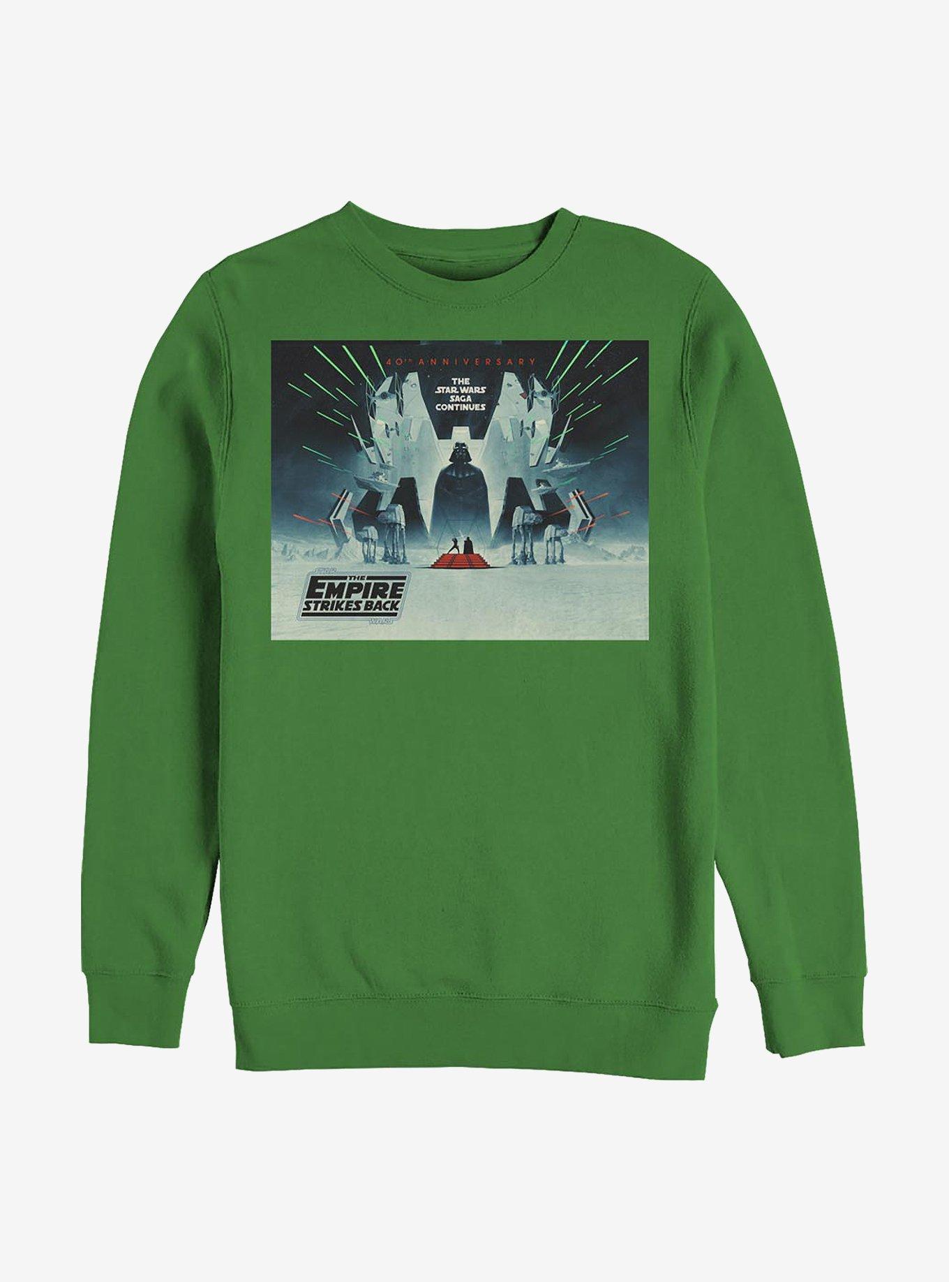 Star Wars Episode V The Empire Strikes Back 40th Anniversary Poster Sweatshirt, KELLY, hi-res