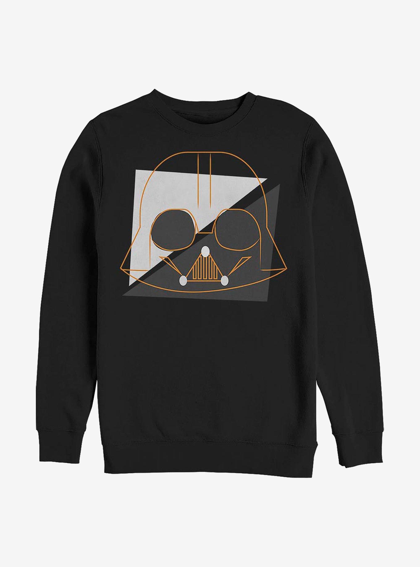 Star Wars Geometric Vader Lines Crew Sweatshirt, BLACK, hi-res