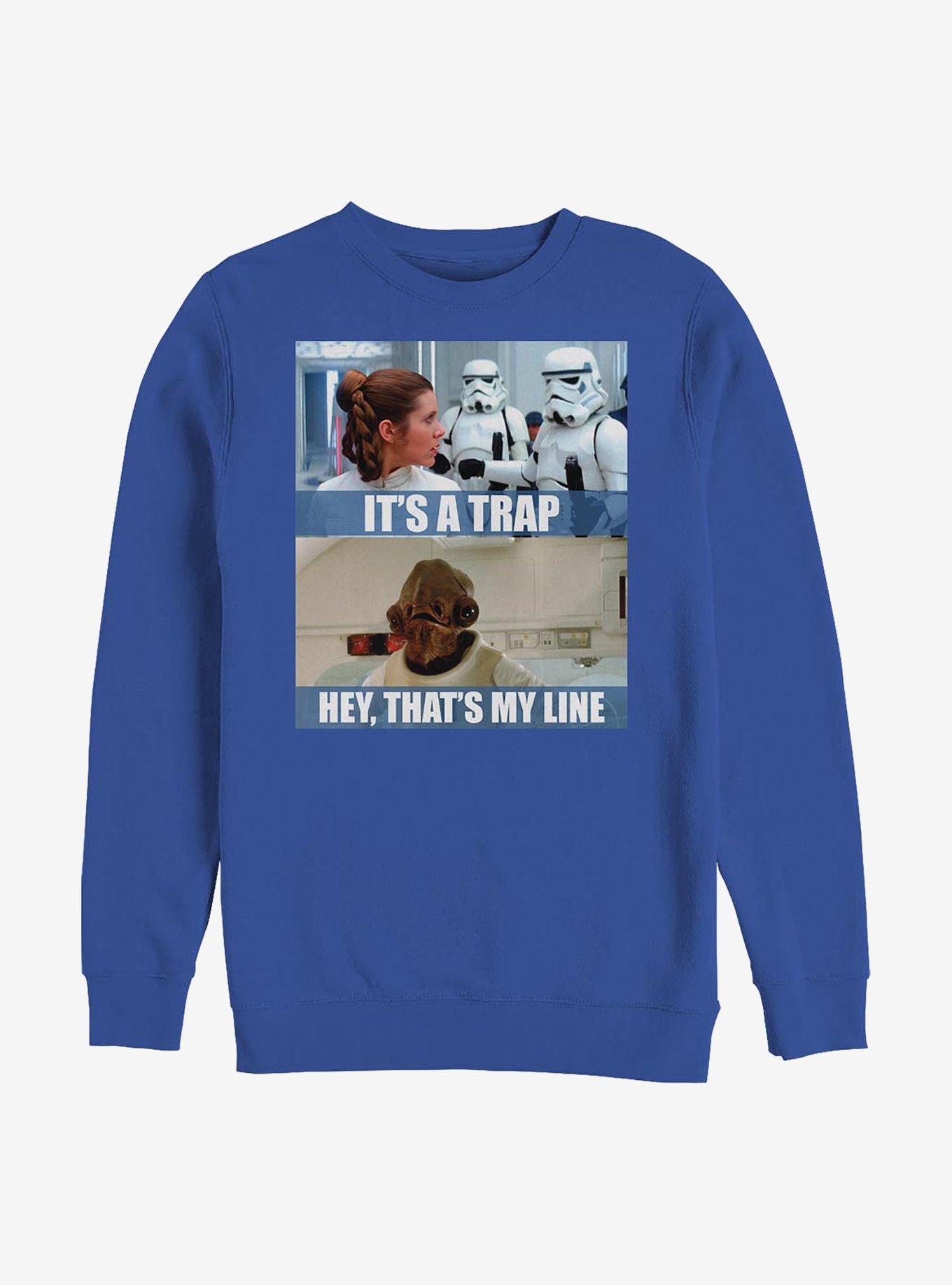 Star Wars It's A Trap Crew Sweatshirt, , hi-res