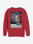 Star Wars Episode IV A New Hope La Guerra De Las Galaxias Poster Sweatshirt, RED, hi-res