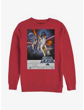 Star Wars Episode IV A New Hope La Guerra De Las Galaxias Poster Sweatshirt, , hi-res