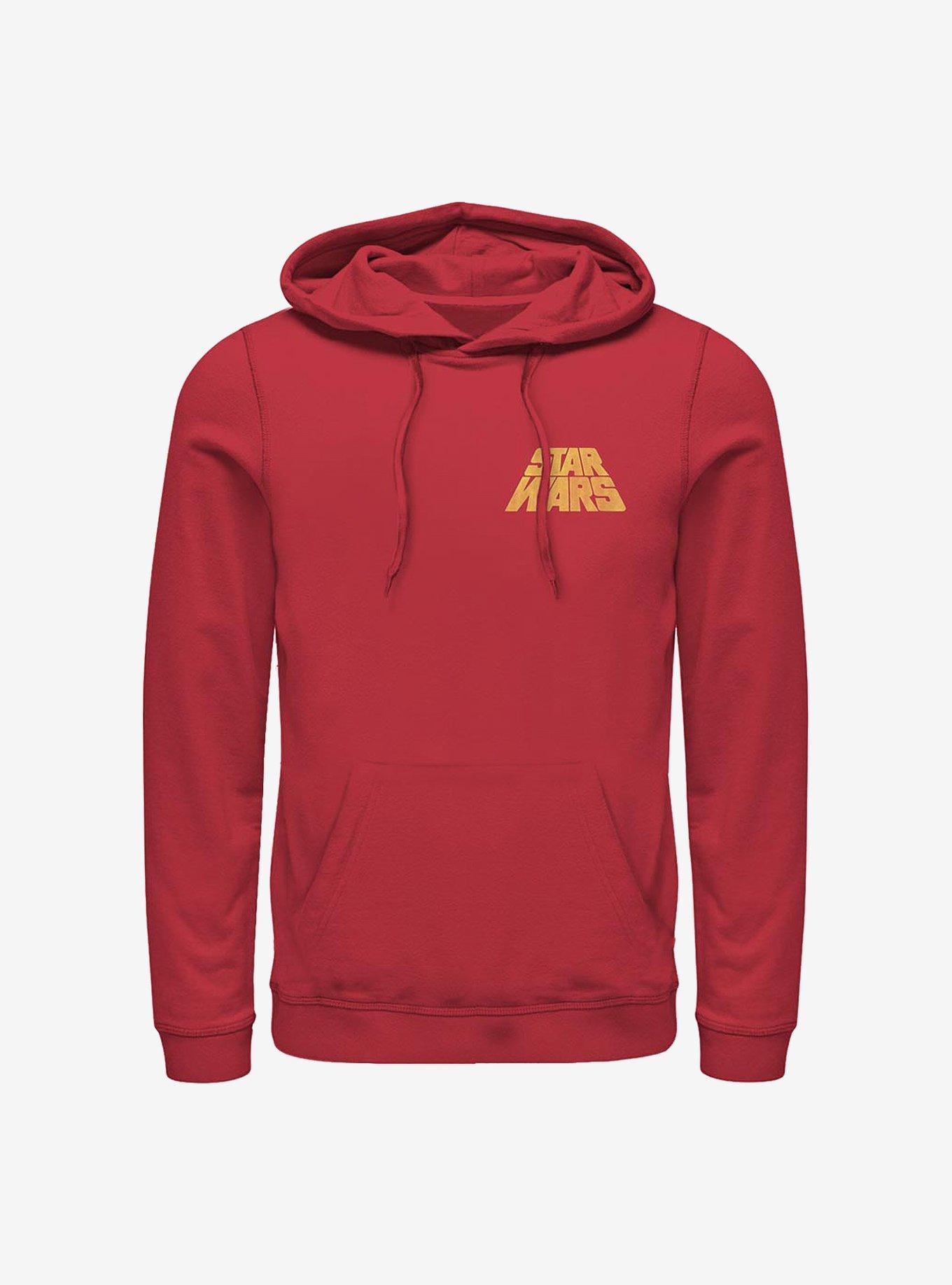 Star Wars Badge Slant Logo Hoodie, RED, hi-res