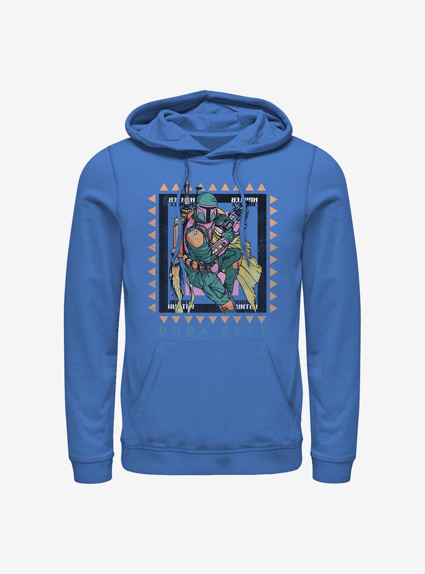 Star Wars Boba Fett Frame Bounty Hunter Hoodie, ROYAL, hi-res