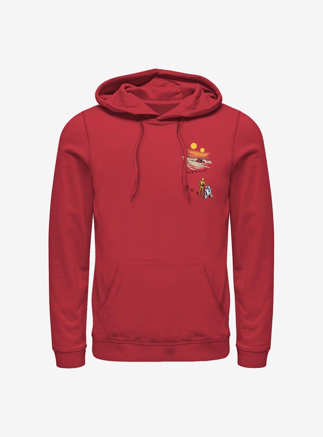 Star Wars Desert Footprints Hoodie, RED, hi-res