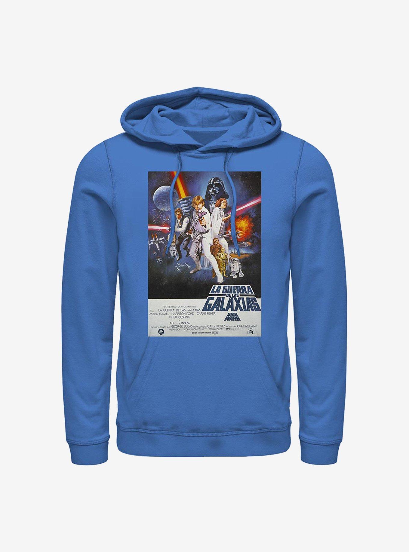 Star Wars Episode IV A New Hope La Guerra De Las Galaxias Poster Hoodie