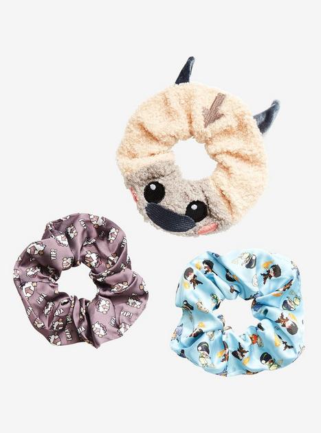 Avatar The Last Airbender Appa And Chibi Gaang Scrunchy Set Boxlunch