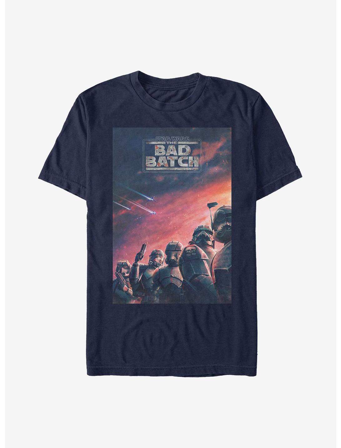 Star Wars: The Bad Batch Poster T-Shirt, NAVY, hi-res
