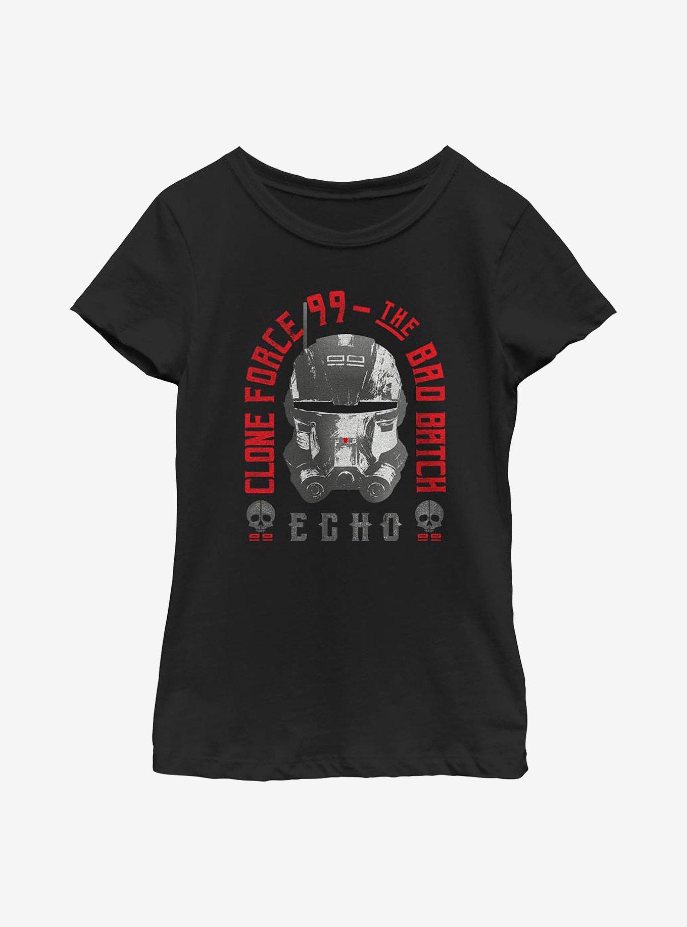 Star Wars: The Bad Batch Echo Arch Youth Girls T-Shirt, BLACK, hi-res