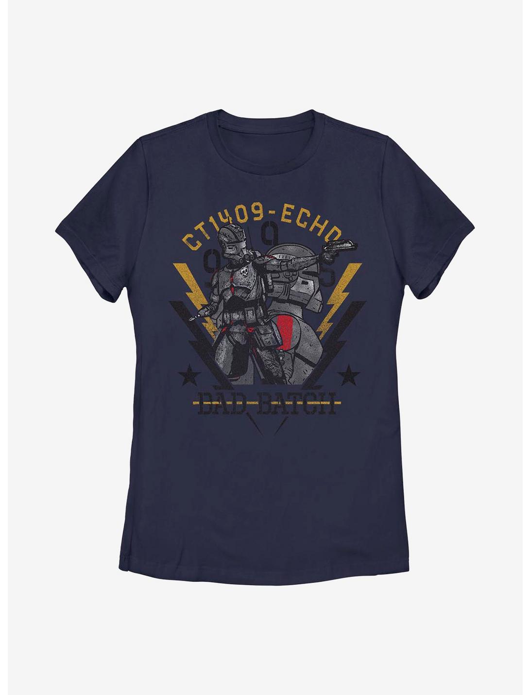 Star Wars: The Bad Batch Echo Army Crate Womens T-Shirt, NAVY, hi-res