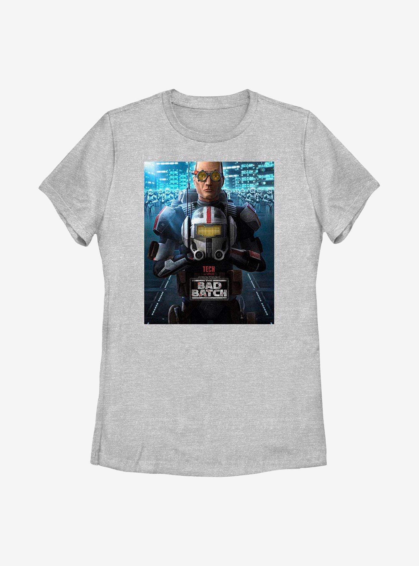 Star Wars: The Bad Batch Tech Poster Womens T-Shirt, ATH HTR, hi-res
