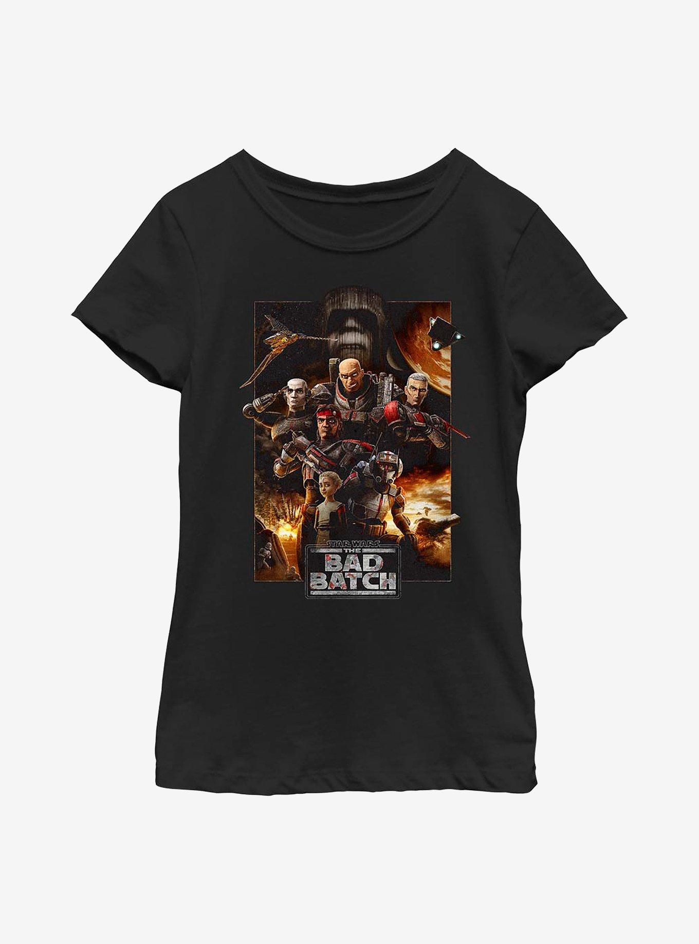 Star Wars: The Bad Batch Bad Poster Youth Girls T-Shirt, , hi-res