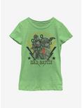 Star Wars: The Bad Batch Echo Army Crate Youth Girls T-Shirt, GRN APPLE, hi-res