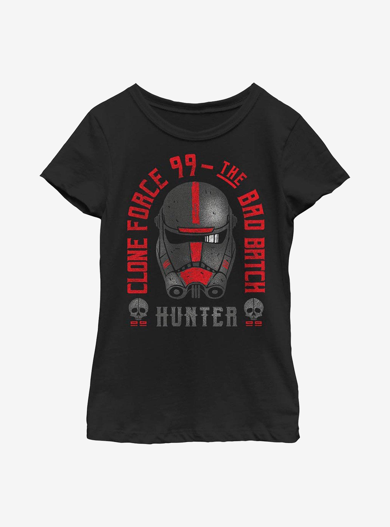 Star Wars: The Bad Batch Hunter Headstone Youth Girls T-Shirt, , hi-res