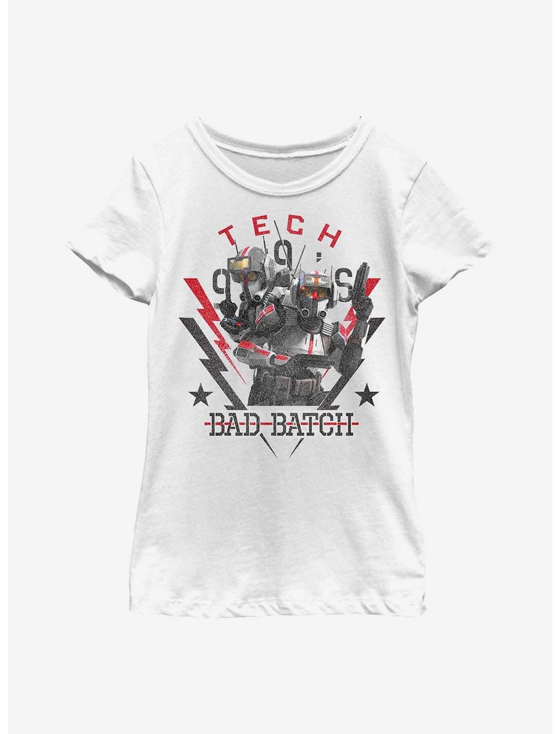 Star Wars: The Bad Batch Tech Crate Youth Girls T-Shirt, WHITE, hi-res