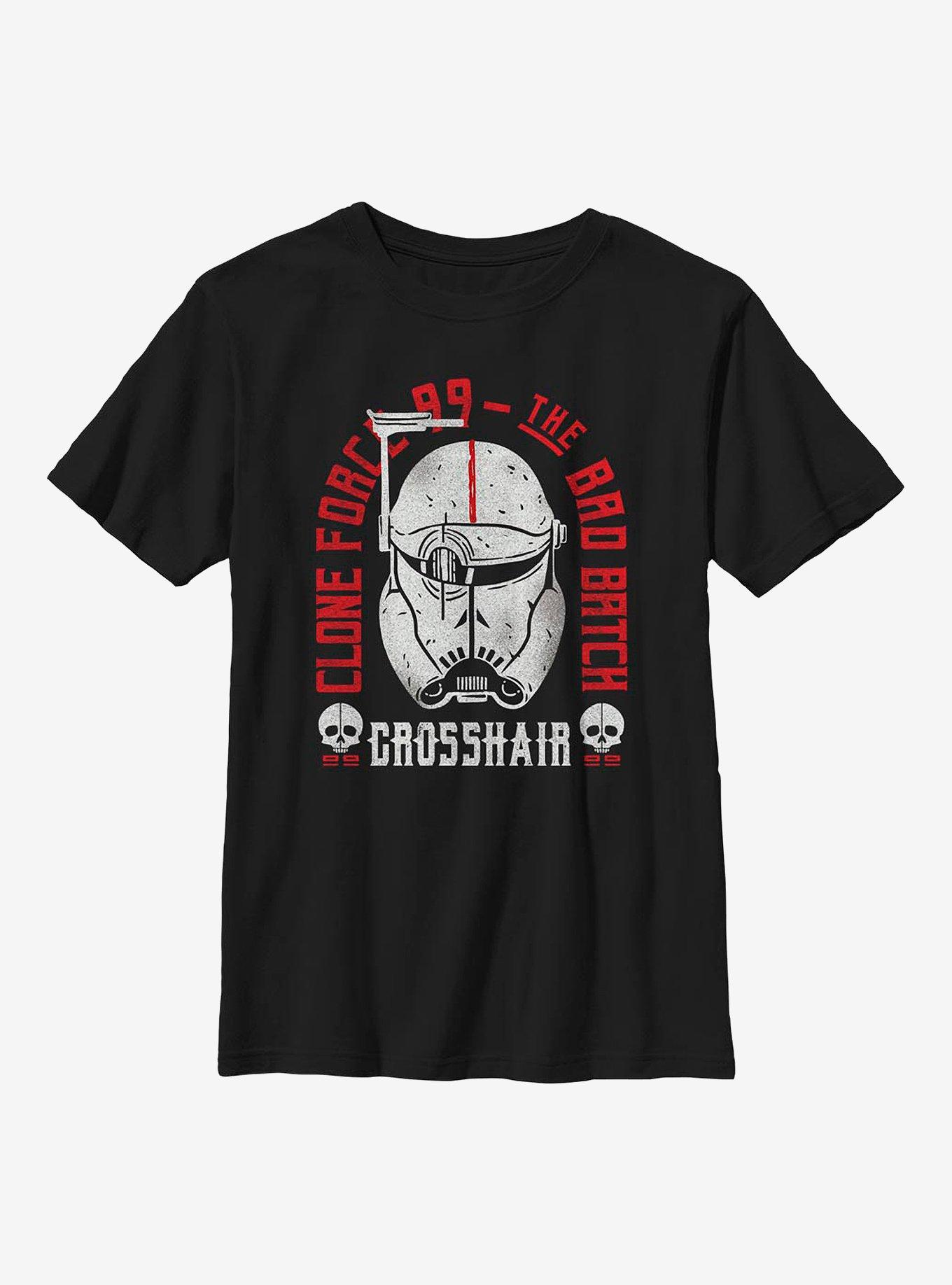 Star Wars: The Bad Batch Crosshair Arch Youth T-Shirt, BLACK, hi-res