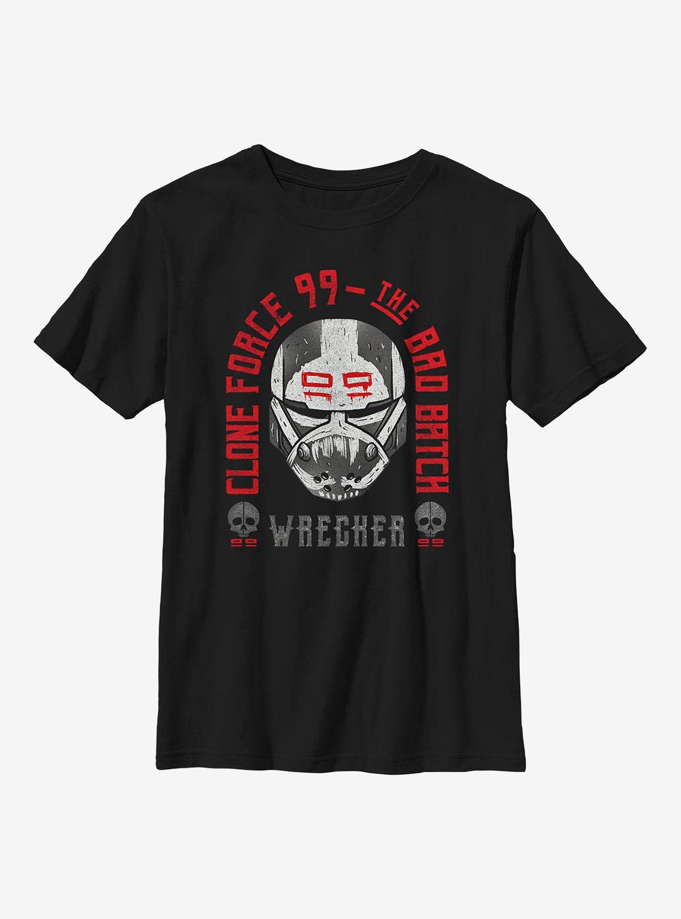 Star Wars: The Bad Batch Wrecker Arch Youth T-Shirt, BLACK, hi-res