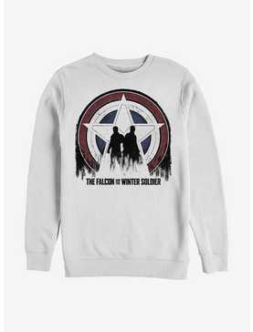 Marvel The Falcon And The Winter Soldier Silhouette Shield Sweatshirt, , hi-res