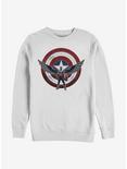 Marvel The Falcon And The Winter Soldier Wield Shield Sweatshirt, WHITE, hi-res