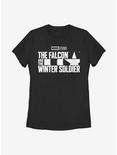 Marvel The Falcon And The Winter Soldier Logo Single Color Womens T-Shirt, BLACK, hi-res