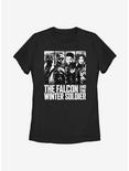 Marvel The Falcon And The Winter Soldier White Out Womens T-Shirt, BLACK, hi-res