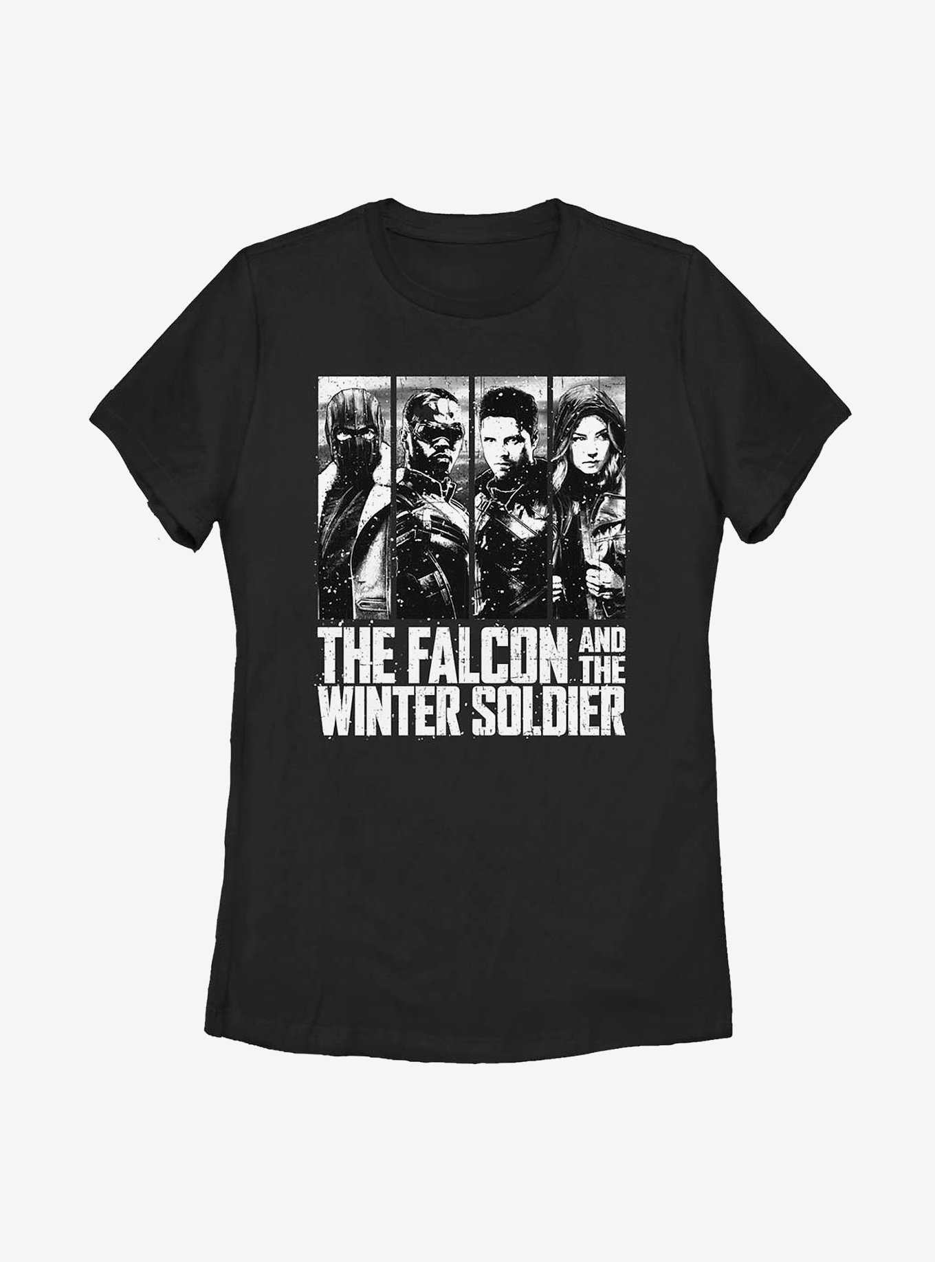 Marvel The Falcon And The Winter Soldier White Out Womens T-Shirt, , hi-res