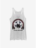 Marvel The Falcon And The Winter Soldier Silhouette Shield Womens Tank Top, WHITE HTR, hi-res