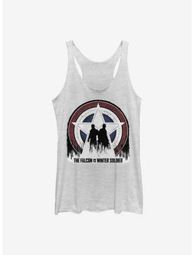 Marvel The Falcon And The Winter Soldier Silhouette Shield Womens Tank Top, , hi-res