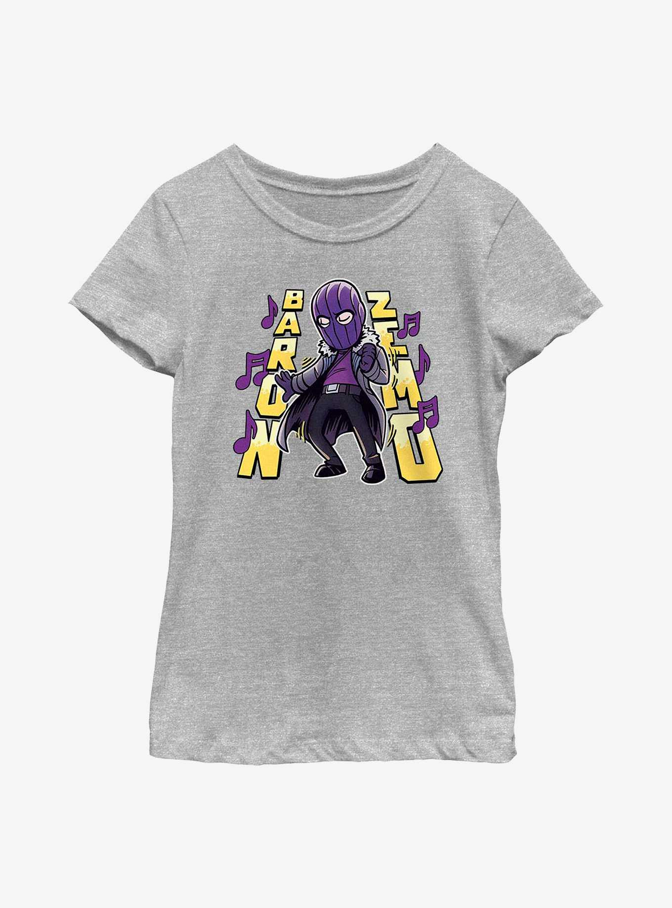 Marvel The Falcon And The Winter Soldier Baron Zemo Cartoon Youth Girls T-Shirt, , hi-res