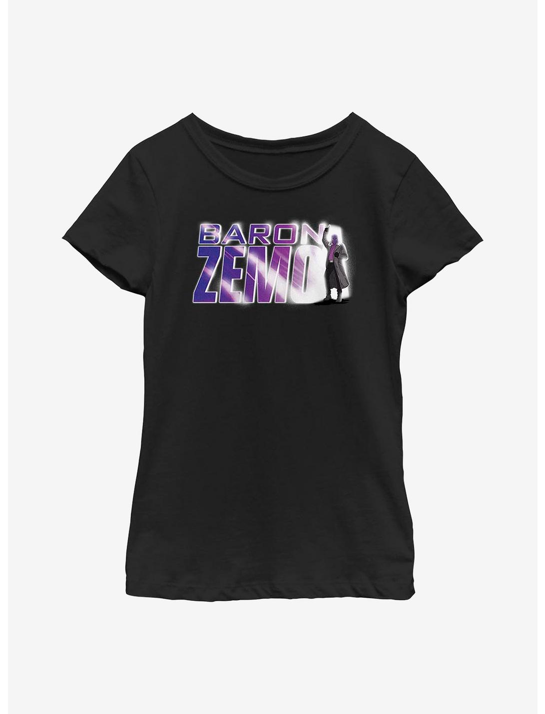 Marvel The Falcon And The Winter Soldier Baron Zemo Youth Girls T-Shirt, BLACK, hi-res