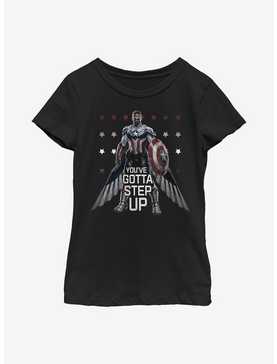 Marvel The Falcon And The Winter Soldier Falcon Soldier Teamed Youth Girls T-Shirt, , hi-res