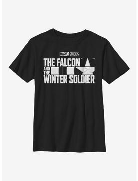 Marvel The Falcon And The Winter Soldier Logo Single Color Youth T-Shirt, , hi-res