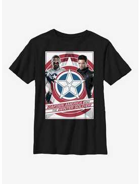Marvel The Falcon And The Winter Soldier Shield Poster Youth T-Shirt, , hi-res