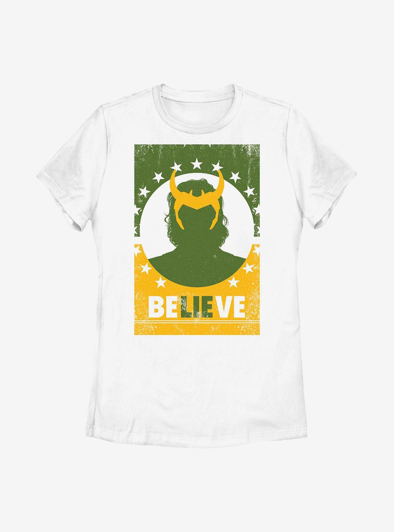 Marvel Loki Believes Womens T-Shirt, , hi-res