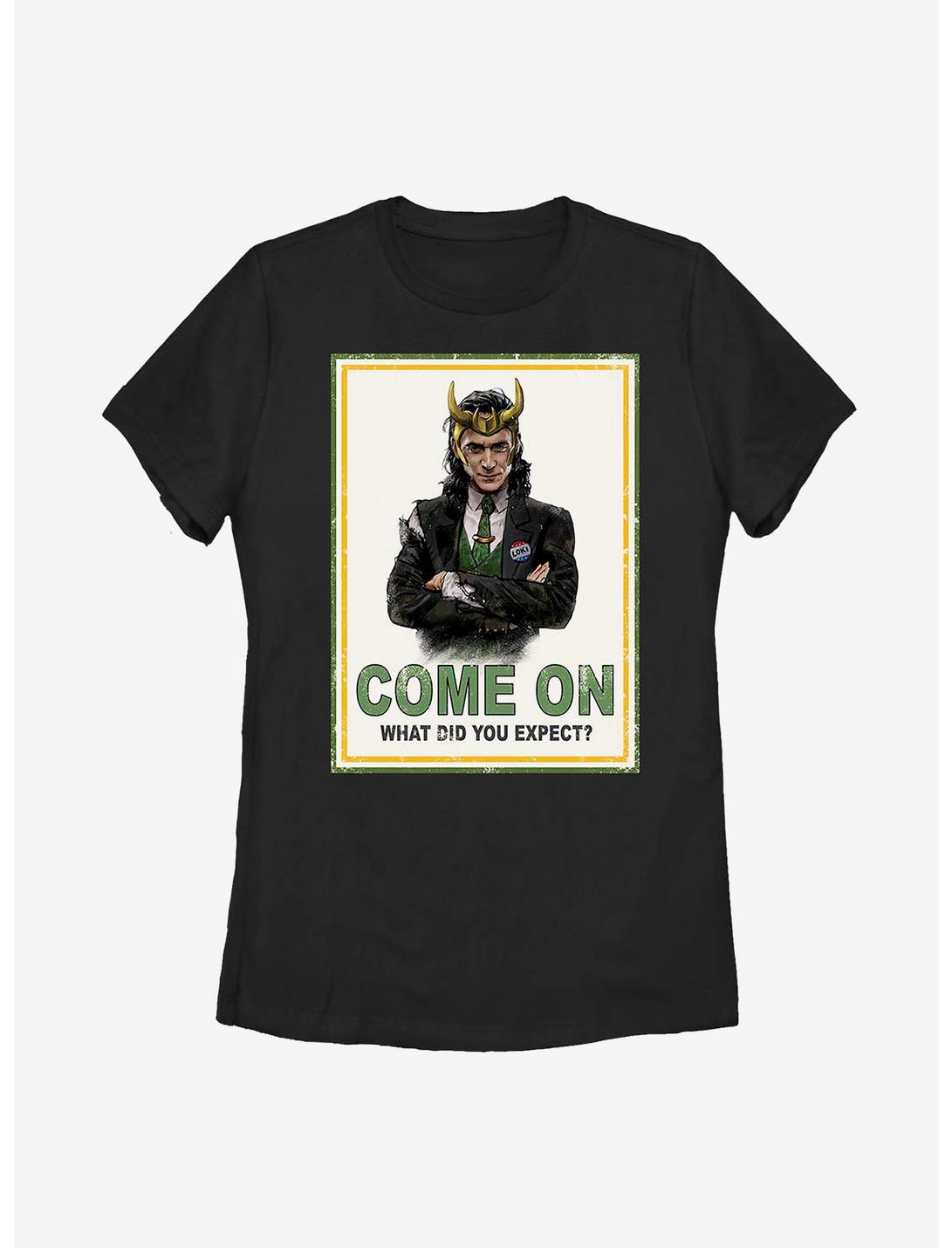 Marvel Loki Pres Womens T-Shirt, BLACK, hi-res