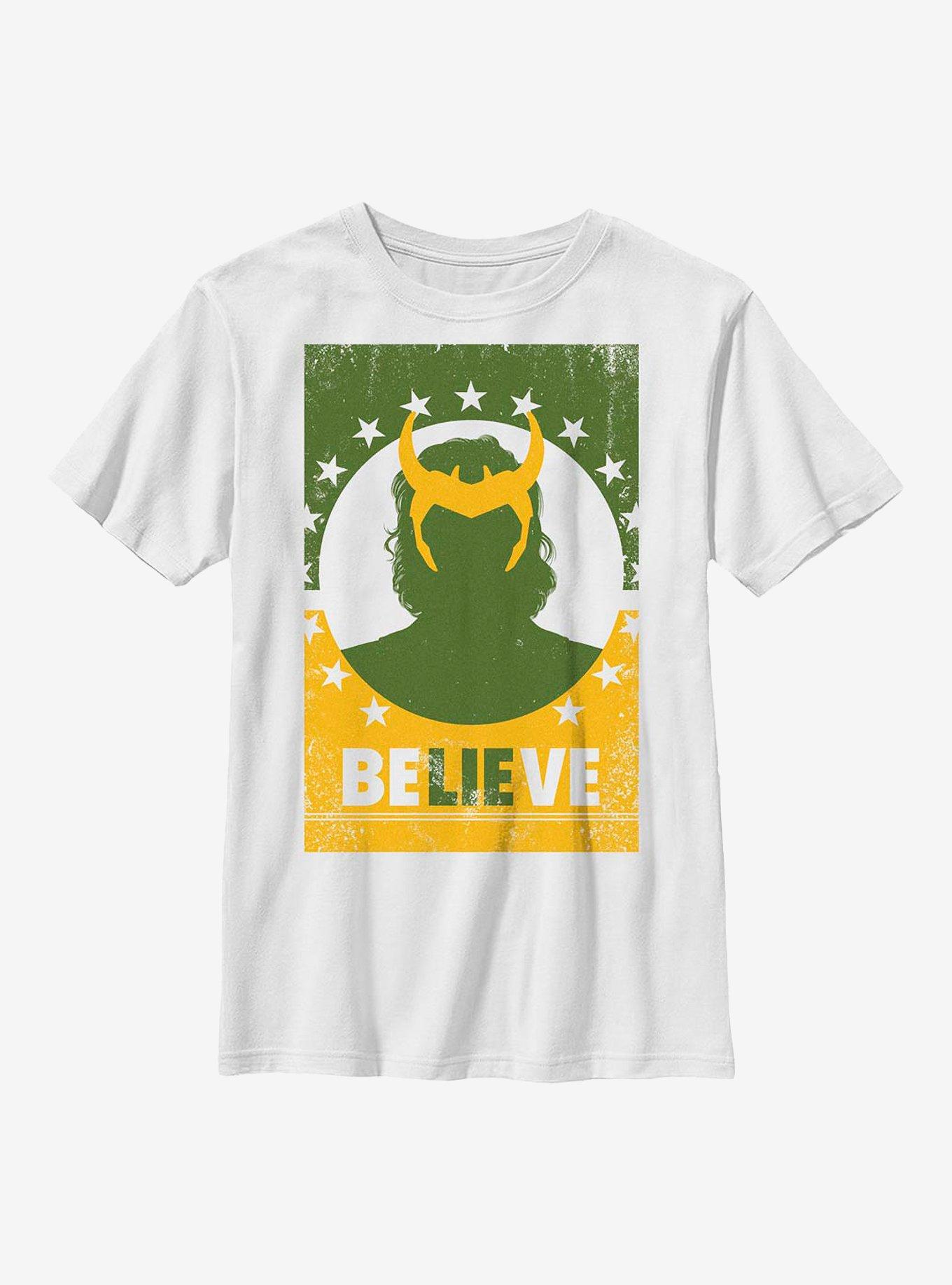 Marvel Loki Believes Youth T-Shirt, WHITE, hi-res