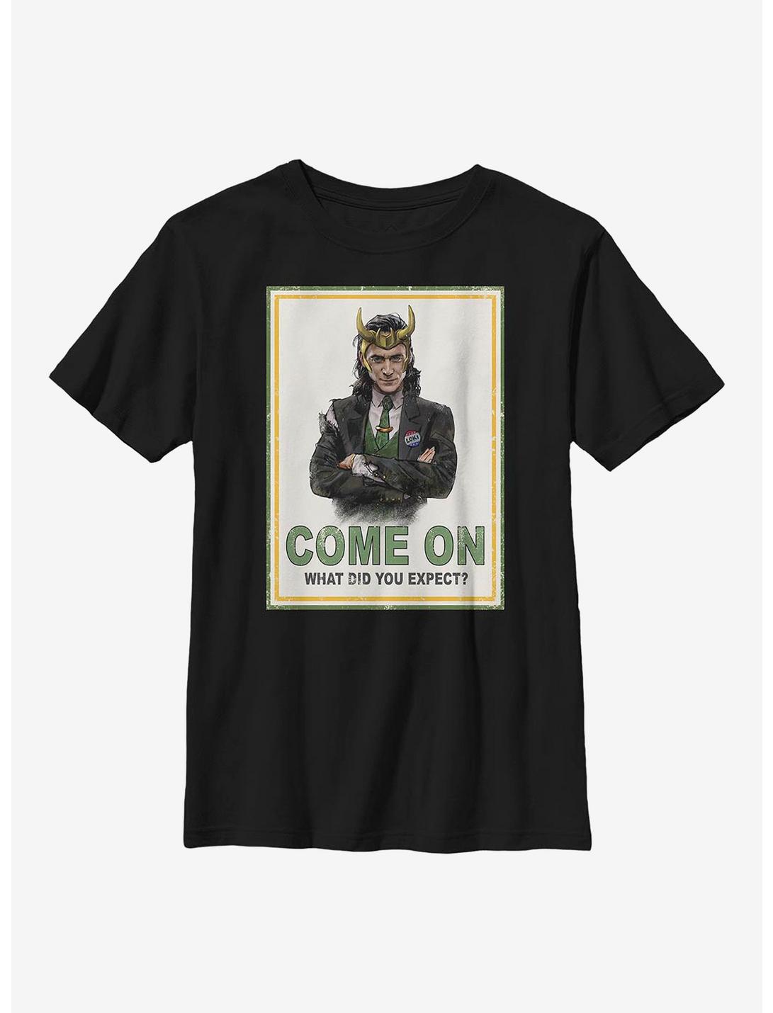 Marvel Loki Pres Youth T-Shirt, BLACK, hi-res