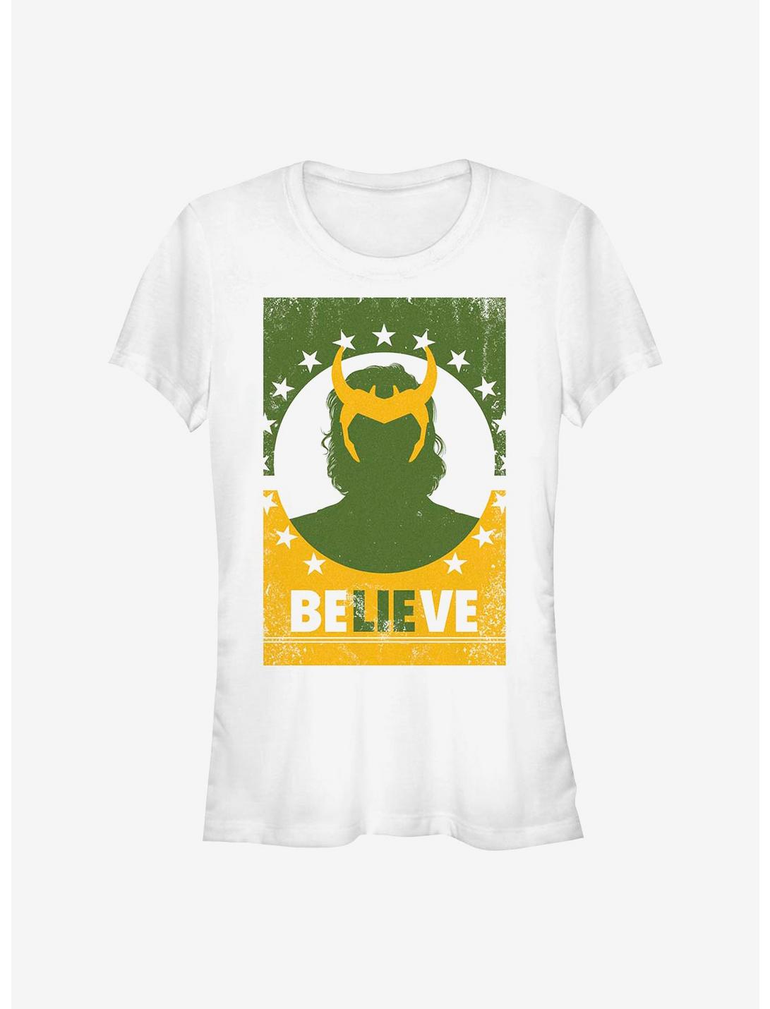 Marvel Loki Believe Girls T-Shirt, WHITE, hi-res
