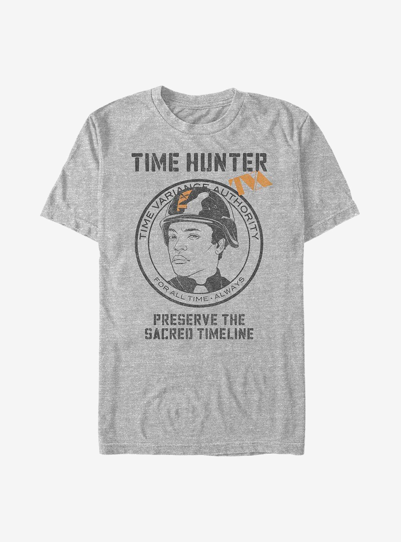 Marvel Loki Time Hunter Features Hunter B-15 T-Shirt, ATH HTR, hi-res