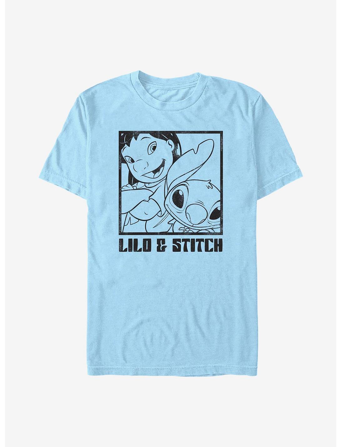 Disney Lilo & Stitch Snap T-Shirt, LT BLUE, hi-res