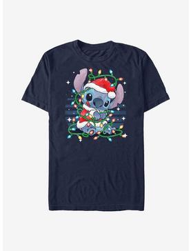 Disney Lilo & Stitch Christmas Lights T-Shirt, , hi-res