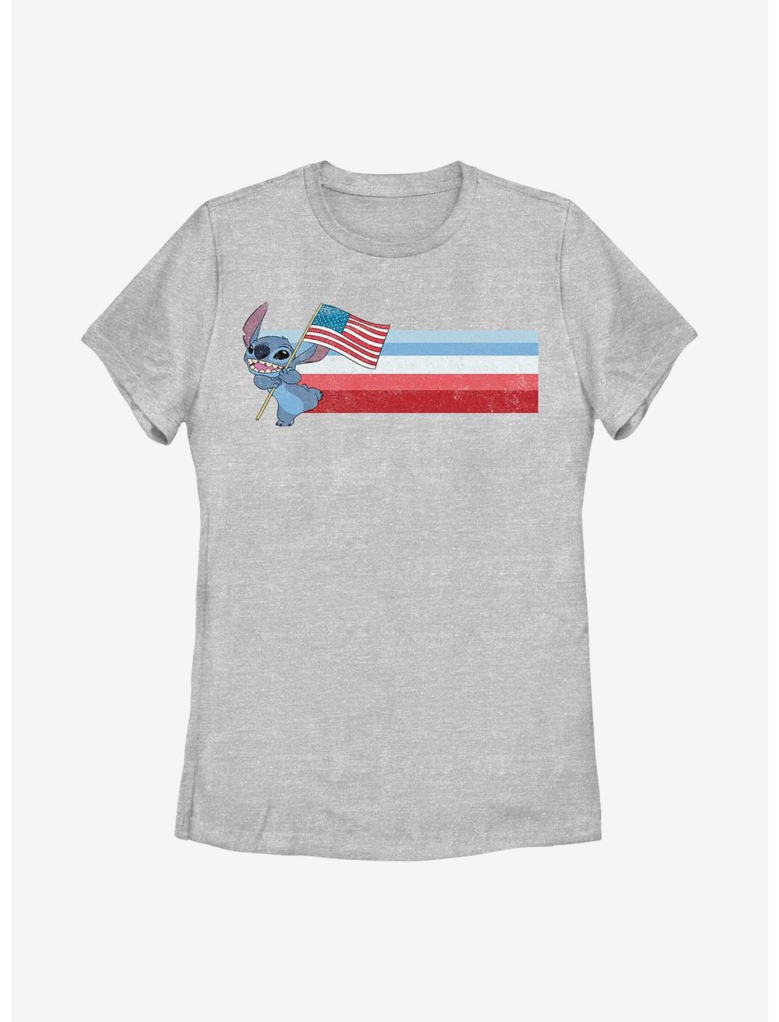 Disney Lilo & Stitch Flag Womens T-Shirt, ATH HTR, hi-res