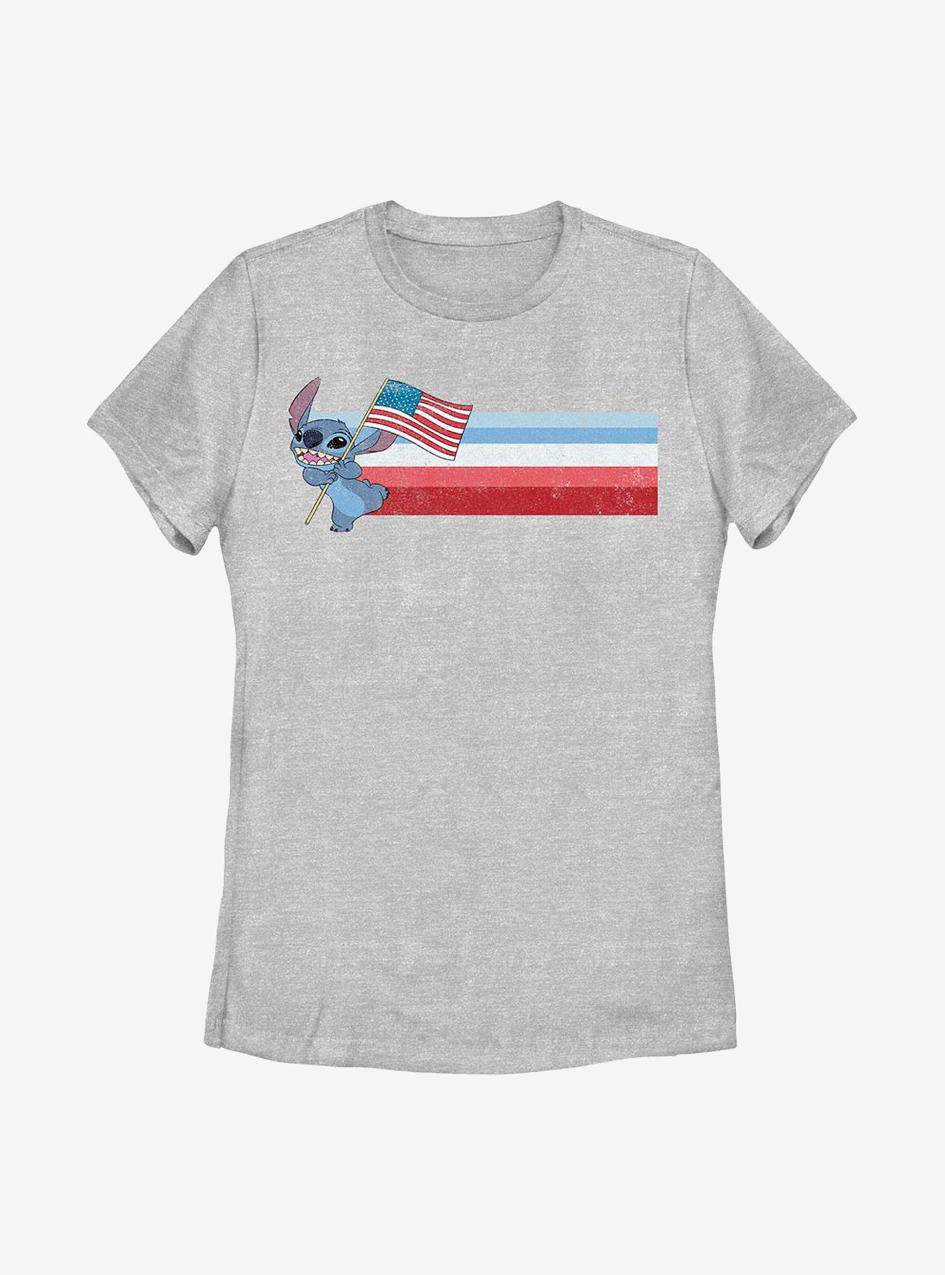 Disney Lilo & Stitch Flag Womens T-Shirt, , hi-res