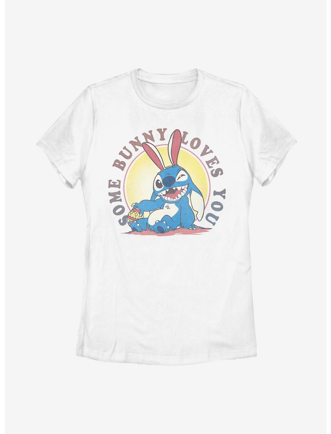 Disney Lilo & Stitch Some Bunny Loves You Womens T-Shirt, WHITE, hi-res